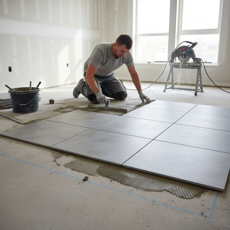 Tile Floor Installation detail